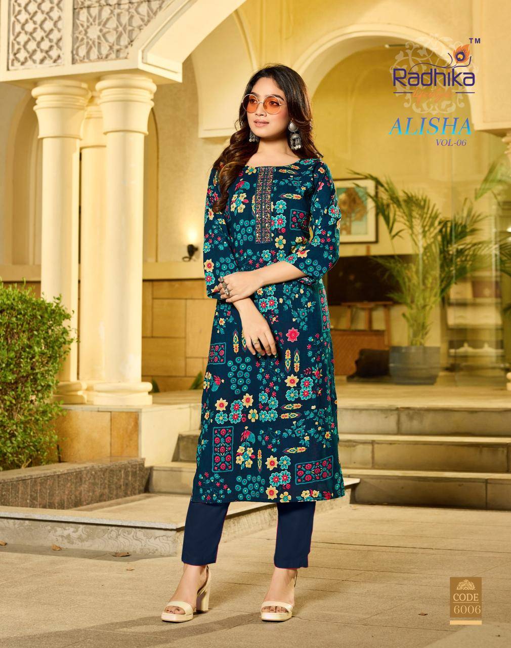 Radhika lifestyle alisha vol 6 Kurtis manufacturers and wholesalers in Delhi